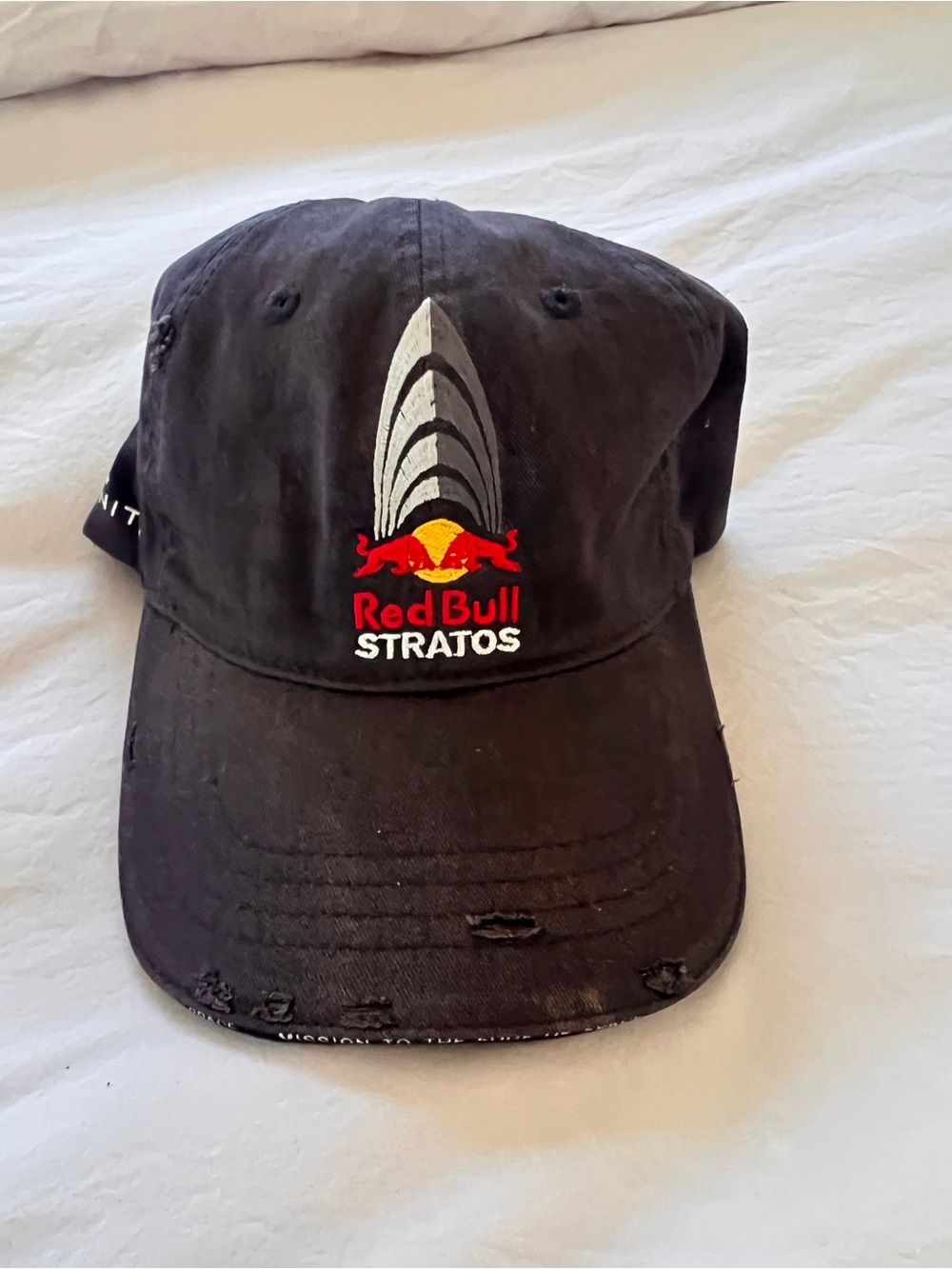 Red Bull Stratos Black Logo Dad Hat